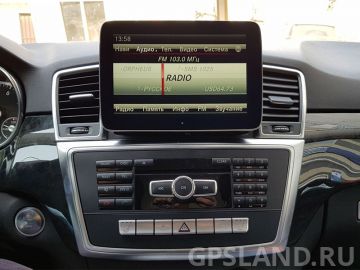 Установка Android-монитора Radiola RDL-TC-7702 для Mercedes-Benz ML W166/GL X166