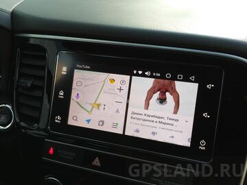 Установка навигационного блока Radiola NAV-RDL-Mitsu для Mitsubishi Connect (Outlander, Pajero, L200, Eclipse и др.)