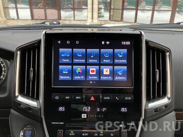 Установка навигационного блока CarSys Legend на Android 10 для Toyota Land Cruiser 200