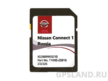 Карта навигации SD Nissan Connect 1 (LCN1) KE28899RSD15 Россия Украина 2016