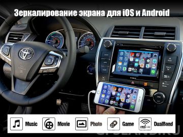 Навигация по Android на обычном экране Toyota