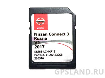 Карта навигации SD Nissan Connect 3 (LCN2) KE288-LCNKR17 Россия Украина 2018