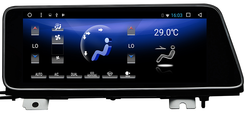 Навигационный блок Lexus RX Android - климат-контроль
